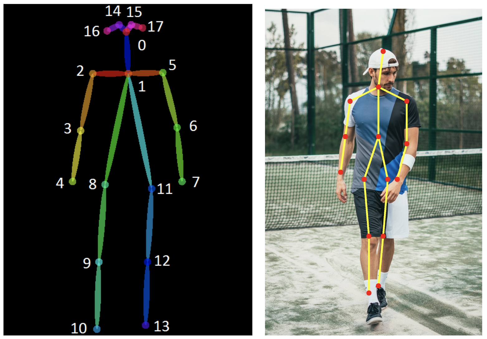 Human pose estimation example